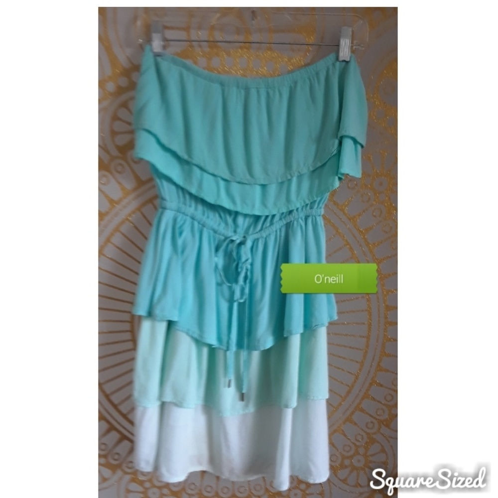 Ombre strapless sun dress